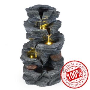 COSTWAY 5-Tier Outdoor Water Fountain