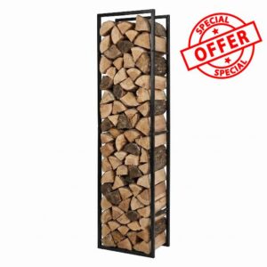 Levede Log Stores Outdoor Wood Storage Basket Iron Firewood Rack