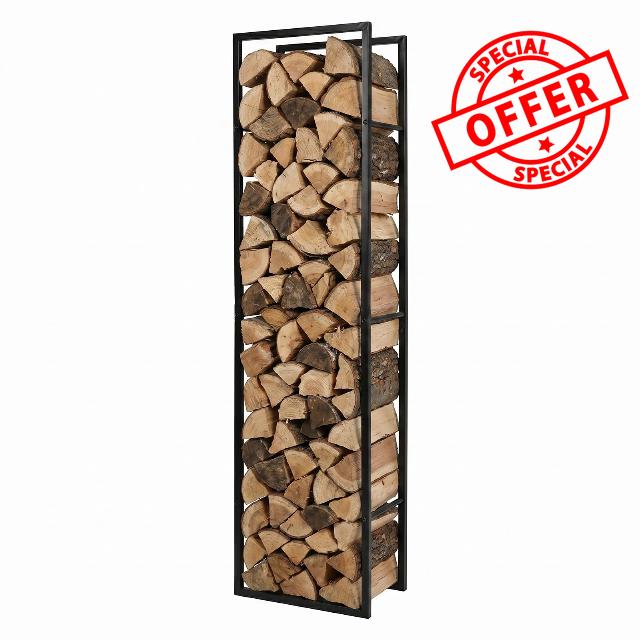 Levede Log Stores Outdoor Wood Storage Basket Iron Firewood Rack