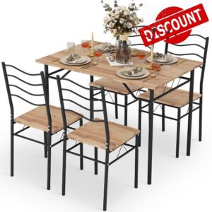 ARTETHYS Dining Table and Chairs Set 4