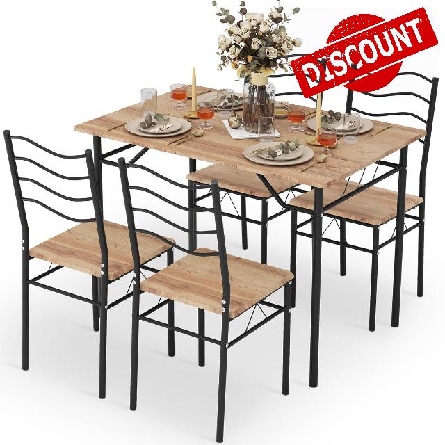 ARTETHYS Dining Table and Chairs Set 4
