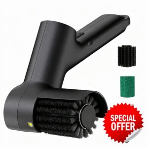 MQJIZHI Electric Grill Brush With 3-Speed Adjustable for Outdoor                                                          Upgraded BBQ Grill Cleaner with 3 Replaceable Brushes