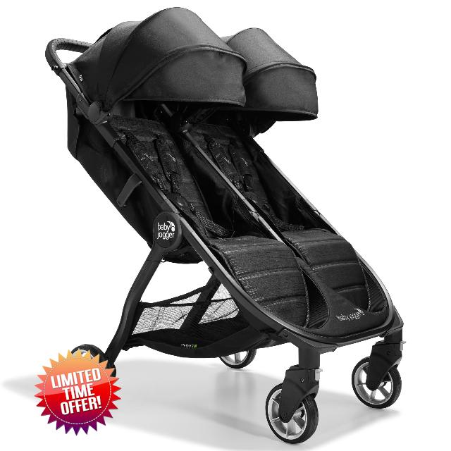 Baby Jogger City Tour 2 Double Travel Pushchair | Lightweight