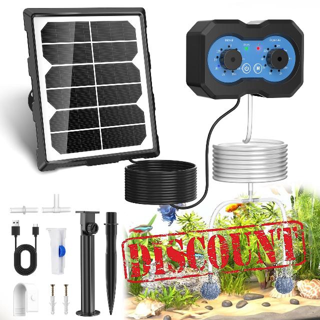 Forever Speed Solar Pond Aerator with Battery