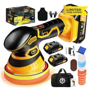Cordless Car Buffer Polisher kit