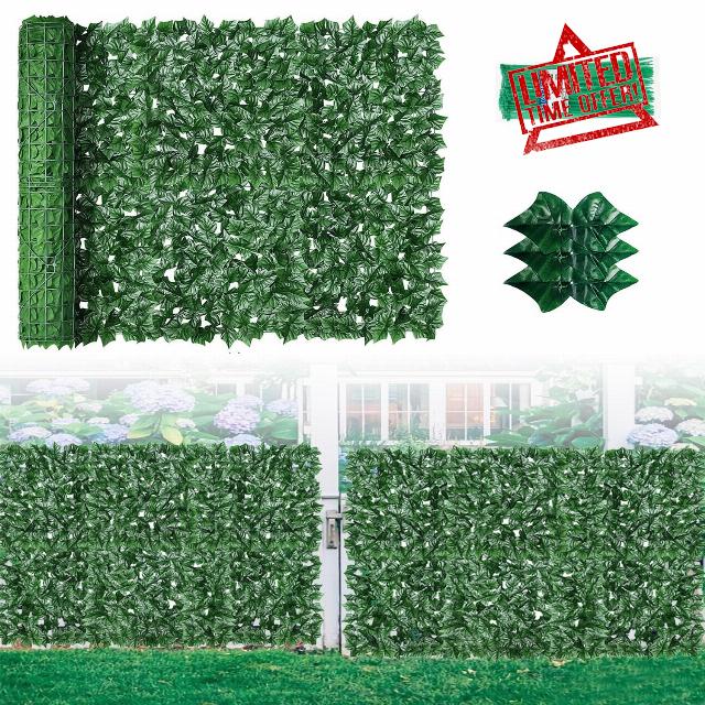 Artificial Ivy Privacy Fence Screen - 5m Outdoor Garden Privacy Screening