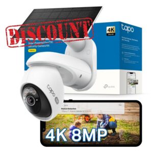 Tapo TC92 KIT 4K 8MP Solar Outdoor Security Camera Wireless CCTV Camera | Dual-Band Wi-Fi
