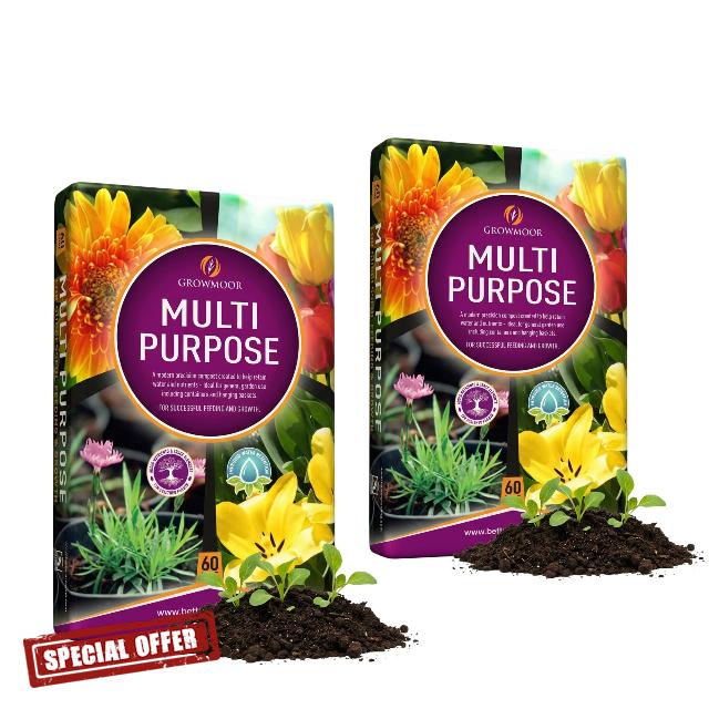 (60L X 2) Multi Purpose Organic Compost for Outdoor Plants