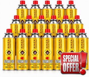 20 Pack Butane Gas Canisters 227g/400ml