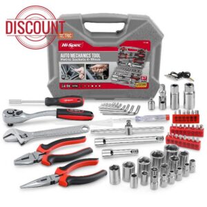 Hi-Spec 67Pcs Mechanics Hand Tool Kit for Car