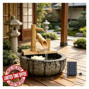 Solar Powered Water Fountain