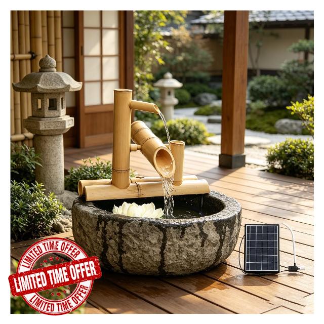 Solar Powered Water Fountain