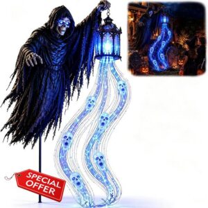 Halloween Grim Reaper Animated Garden Light