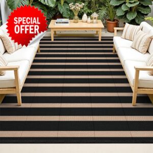 Vaukki Waterproof Outdoor Rug 6x9