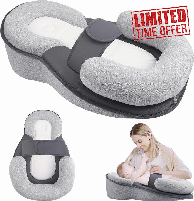 Baby Feeding Pillow with Adjustable Strap for RefluxBaby