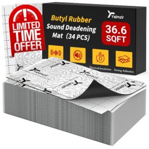 80 mil Car Sound Deadening self Adhesive Mat– 34 Sheets