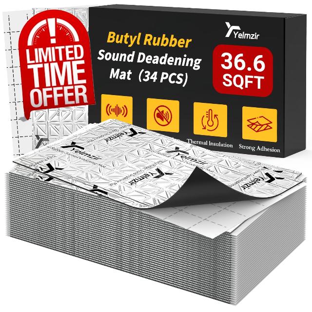80 mil Car Sound Deadening self Adhesive Mat– 34 Sheets