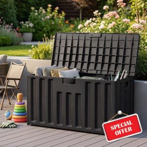 295L Large Outdoor Garden Storage Box