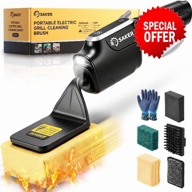 Saker Electric Grill Brush