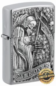 Zippo Windproof Lighter - Reaper Game Over 3D