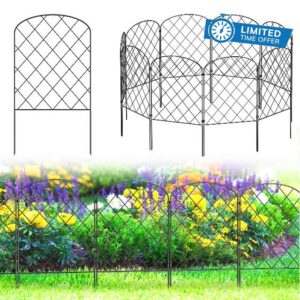 Decorative Garden Fence 10 Pcs 33W×60Hcm