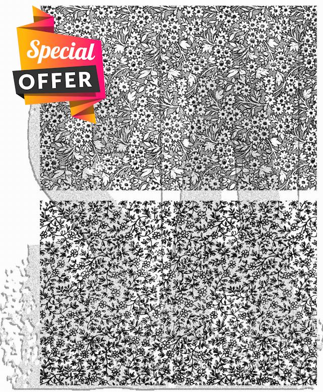 Tim Holtz Cling Stamps 7"X8.5"-Tiny Prints