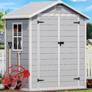 YITAHOME 6.2x3.4FT Outdoor Storage Shed with Floor