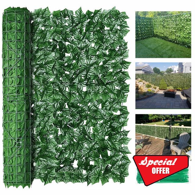 Artificial Ivy Privacy Fence Screen - 5m Outdoor Garden Privacy Screening