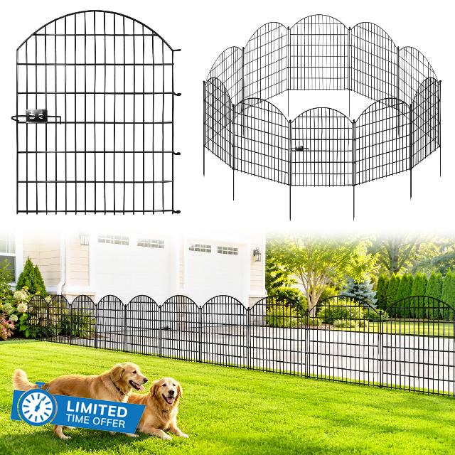 5 Panels Decorative Garden Fence