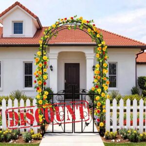 Garden Arches Metal Strong with Gate