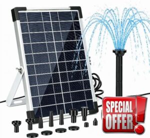 Solar Water Pump for Garden Water Feature