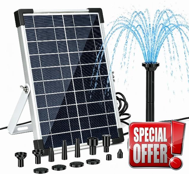 Solar Water Pump for Garden Water Feature