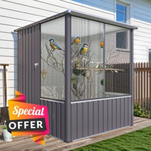 YODOLLA Outdoor Bird Aviary Cage