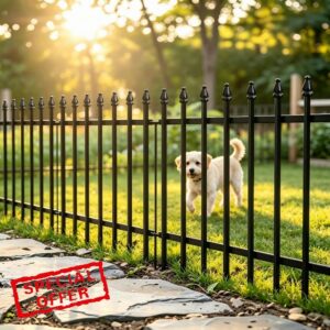 The Fellie Metal Garden Border Fence 57cm High