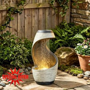 Bumilgar Outdoor & Indoor Water Feature with LED Lights