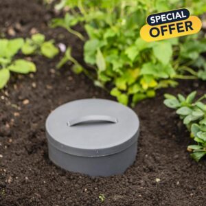 Garden Gear Plastic Underground Composter Bin In Ground Kitchen Waste 10L (x2)
