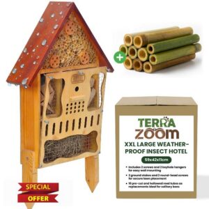 Insect Hotel Large Weather-resistant XXL Wooden – Large XXL Bee Hotel