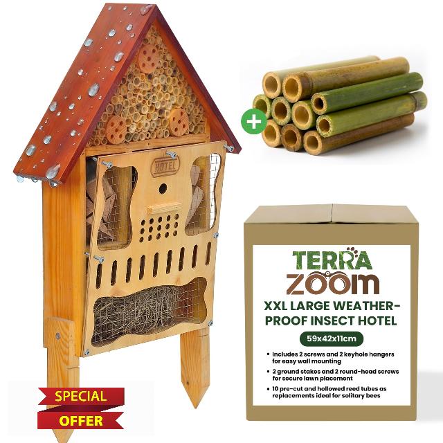 Insect Hotel Large Weather-resistant XXL Wooden – Large XXL Bee Hotel
