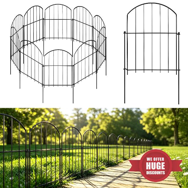 No Dig Decorative Garden Fence