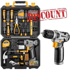 Tool Kit: DEKO Drill Set with Cordless Drill