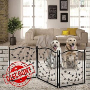 Etna Products TT Leaf Design Metal Pet Gate
