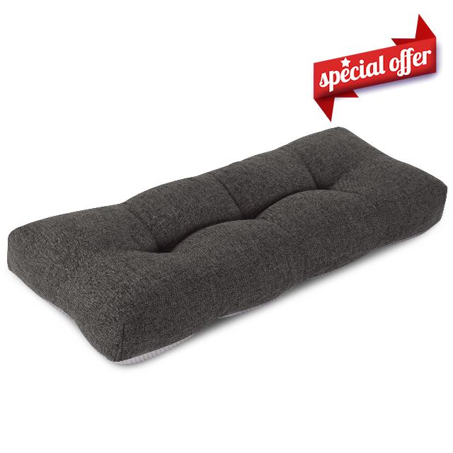 Bench Cushion for Indoor Furniture 92x35.5x10cm Dark Grey 1 Pack                                                          Non-Slip Bottom