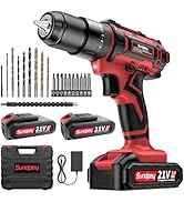 Sundpey 1400Nm Cordless Impact Wrench - 1/2-inch High Torque Impact Gun with 2 &times; 4.0Ah Battery - ...