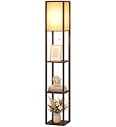 ARTETHYS Floor Lamp with Shelves, Standing Lamps for Living Room, Tall Lamp with 3-Tier Storage S...