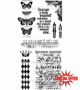 Tim Holtz Cling Stamps ~ Butterfly Melange!!! by Tim Holtz