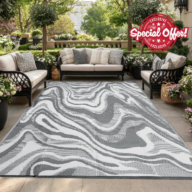 Outdoor Rug for Patios Waterproof