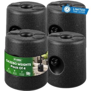 My Garden Gazebo Weight 4 Pack – Marquee Weights Weather Resistant Suitable for Poles 25mm Secure Leg Weights For Gazebo Marquees