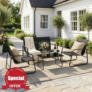Gotland 4-Piece Garden Patio Furniture Set