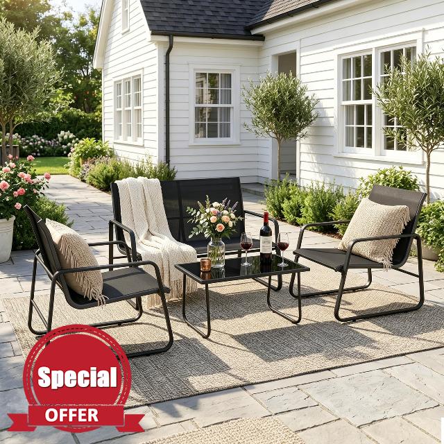 Gotland 4-Piece Garden Patio Furniture Set