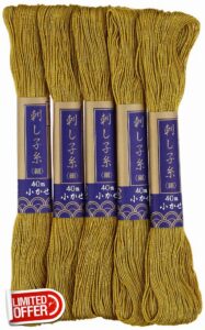 Yokota Dharma Te-Hen Yarn [Dharma Needlework Thread Small Skein and fine] 40m col.3 5 Kasesetto